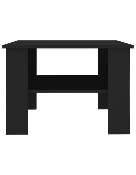 Tavolino da Salotto Nero 60x60x42 cm in Legno Multistrato