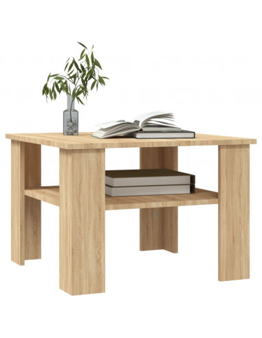 Tavolino da Salotto Rovere Sonoma 60x60x42 cm Legno Multistrato
