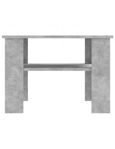 Tavolino da Salotto Grigio Cemento 60x60x42cm Legno Multistrato