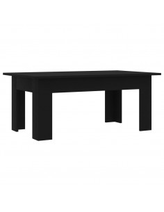 Tavolino da Salotto Nero 100x60x42 cm in Legno Multistrato 2