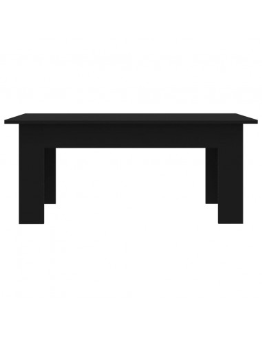 Tavolino da Salotto Nero 100x60x42 cm in Legno Multistrato