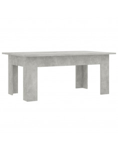 Tavolino Salotto Grigio Cemento 100x60x42 cm Legno Multistrato 2