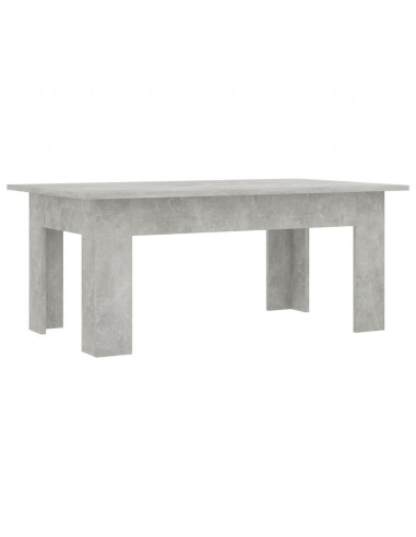 Tavolino Salotto Grigio Cemento 100x60x42 cm Legno Multistrato