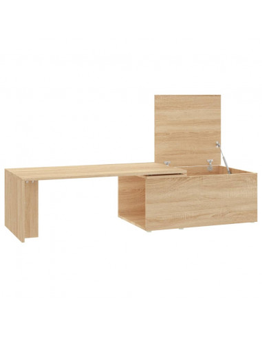 Tavolino da Salotto Rovere Sonoma 150x50x35cm Legno Multistrato