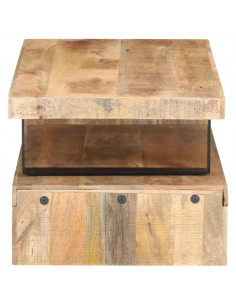 Set Tavolini da Salotto 2 pz in Legno Massello di Mango 2