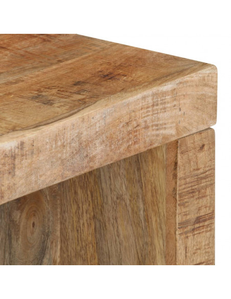 Set Tavolini da Salotto 2 pz in Legno Massello di Mango