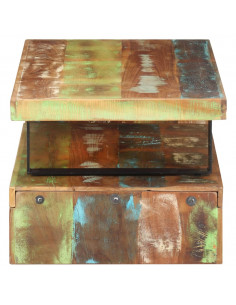 Set Tavolini da Salotto 2 pz in Legno Massello di Recupero 2