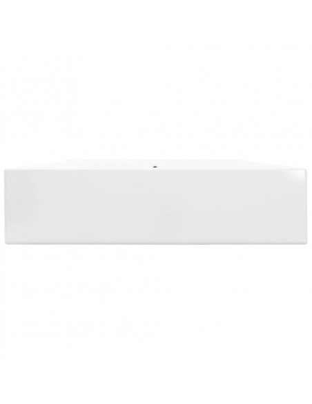 Lavello Bianco in Ceramica di Lusso con Foro Rubinetto 60x46 cm
