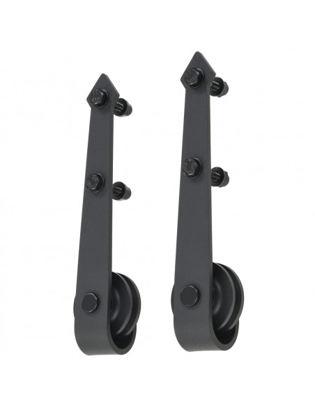 Porta Scorrevole con Set Hardware 100x210 cm in Legno di Pino
