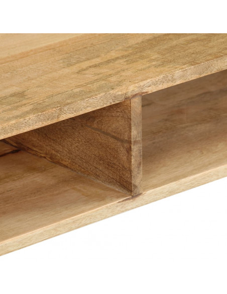 Tavolino da Salotto in Legno Massello di Mango 100x60x45 cm