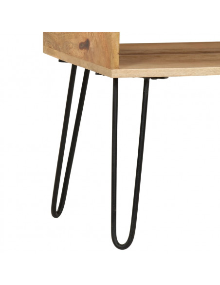 Tavolino da Salotto in Legno Massello di Mango 100x60x45 cm