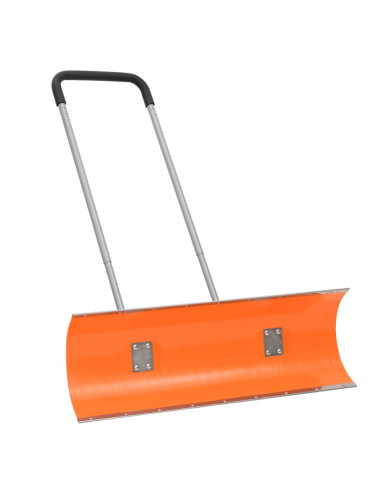 Pala da Neve con Manico Allungabile Arancione 96cm Lama Acciaio