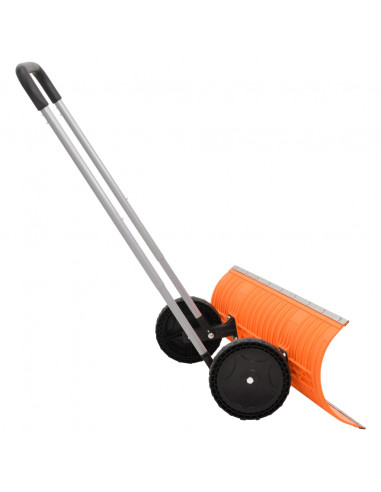 Pala da Neve con Manico Allungabile Arancione 96cm Lama Acciaio