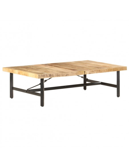 Tavolino da Salotto in Legno Massello di Mango 142x90x42 cm