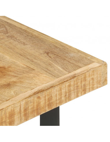 Tavolino da Salotto in Legno Massello di Mango 142x90x42 cm