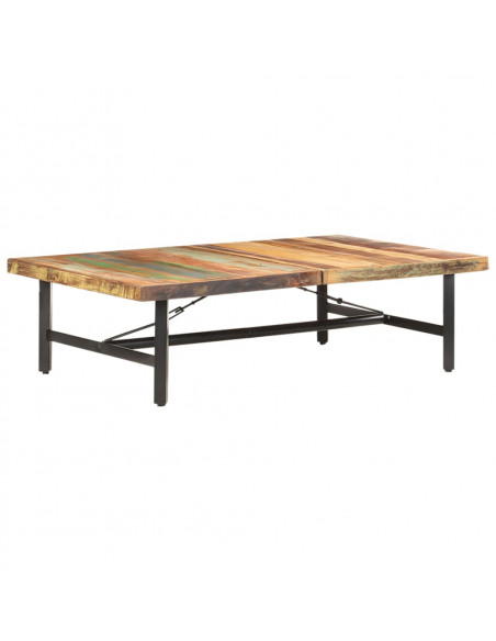 Tavolino da Salotto in Legno Massello di Recupero 142x90x42 cm