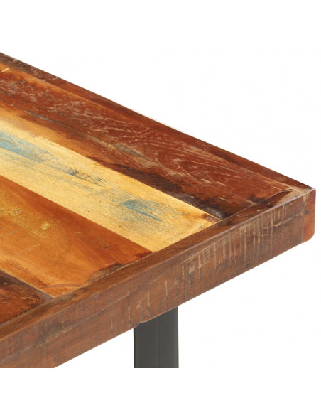 Tavolino da Salotto in Legno Massello di Recupero 142x90x42 cm
