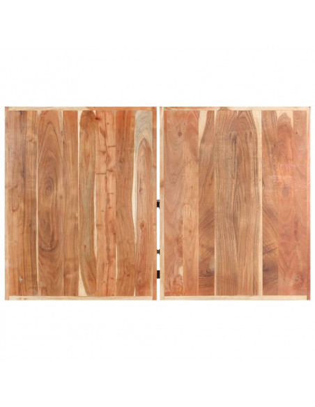 Tavolino da Salotto in Legno Massello di Acacia 142x90x42 cm