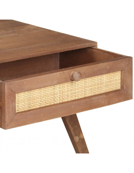 Tavolino da Salotto in Legno Massello di Mango 100x60x40 cm