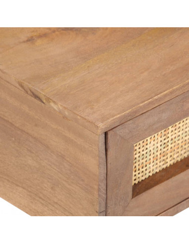 Tavolino da Salotto in Legno Massello di Mango 100x60x40 cm