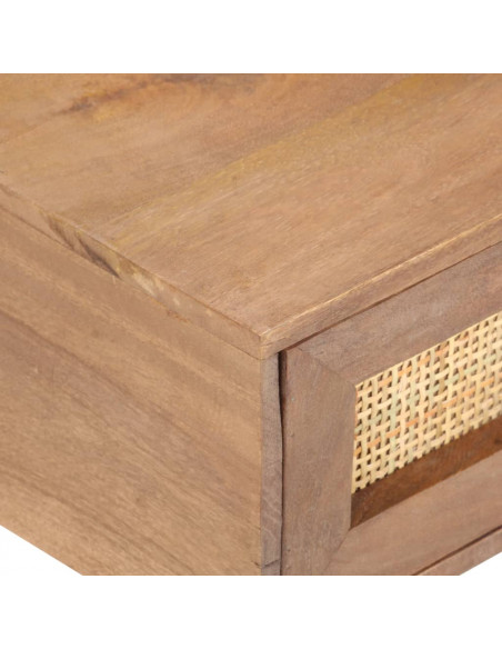 Tavolino da Salotto in Legno Massello di Mango 100x60x40 cm