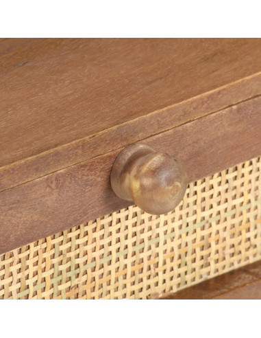 Tavolino da Salotto in Legno Massello di Mango 100x60x40 cm