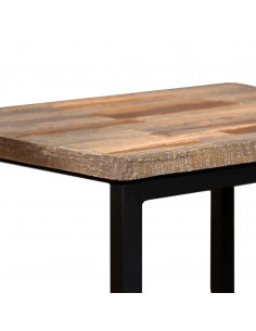 Set Tavolini a Incastro 3 pz in Teak Massello di Recupero 2