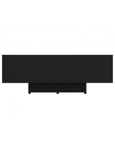 Tavolino da Salotto Nero 85x55x31 cm in Legno Multistrato