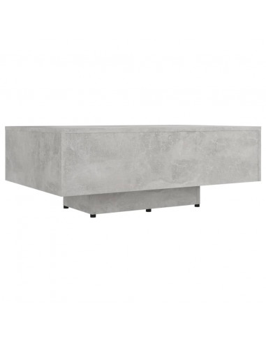 Tavolino Salotto Grigio Cemento 85x55x31 cm Legno Multistrato