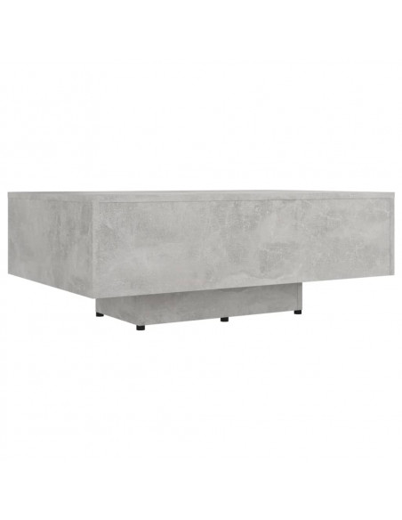 Tavolino Salotto Grigio Cemento 85x55x31 cm Legno Multistrato