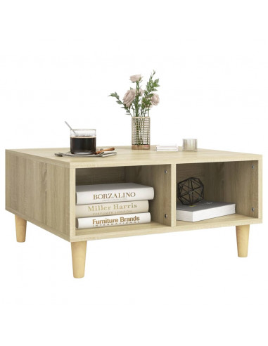 Tavolino da Salotto Rovere Sonoma 60x60x30 cm Legno Multistrato