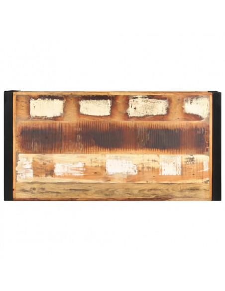 Tavolino da Salotto in Legno Massello di Recupero 120x60x40 cm