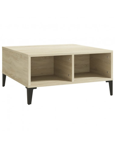 Tavolino da Salotto Rovere Sonoma 60x60x30 cm Legno Multistrato