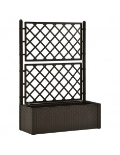 Letto Rialzato da Giardino con Graticcio e Irrigazione Moca 2