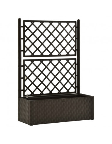 Letto Rialzato da Giardino con Graticcio e Irrigazione Moca