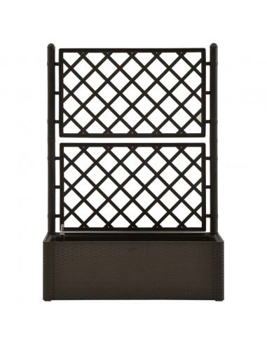 Letto Rialzato da Giardino con Graticcio e Irrigazione Moca