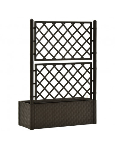 Letto Rialzato da Giardino con Graticcio e Irrigazione Moca