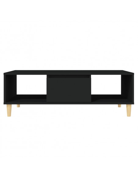 Tavolino da Salotto Nero 103,5x60x35 cm in Legno Multistrato