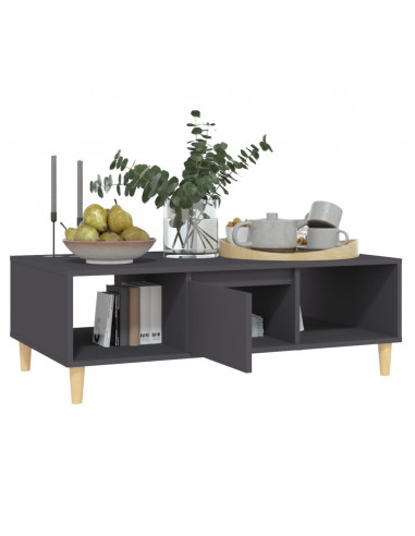 Tavolino da Salotto Grigio 103,5x60x35 cm in Legno Multistrato