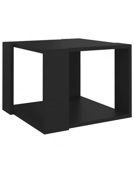 Tavolino da Salotto Nero 40x40x30 cm in Legno Multistrato