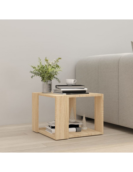 Tavolino da Salotto Rovere Sonoma 40x40x43 cm Legno Multistrato
