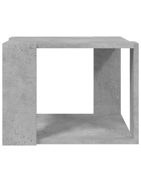 Tavolino da Salotto Grigio Cemento 40x40x30cm Legno Multistrato