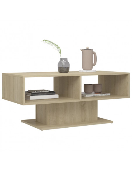 Tavolino Salotto Rovere Sonoma 103,5x50x44,5 Legno Multistrato