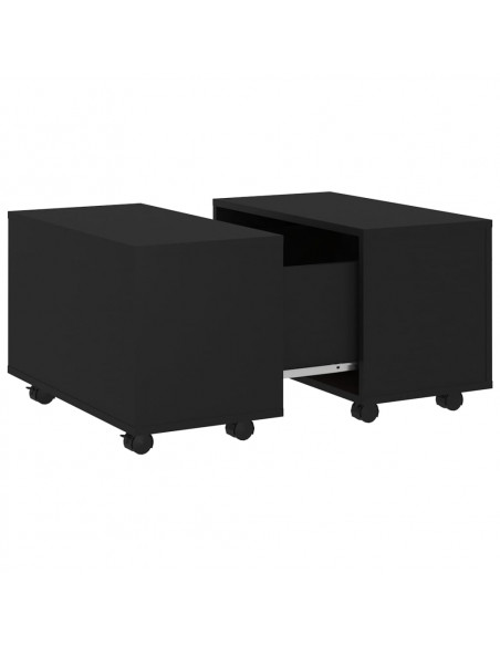 Tavolino da Salotto Nero 60x60x38 cm in Legno Multistrato