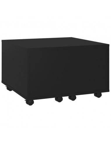 Tavolino da Salotto Nero 60x60x38 cm in Legno Multistrato