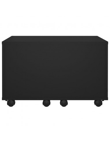 Tavolino da Salotto Nero 60x60x38 cm in Legno Multistrato