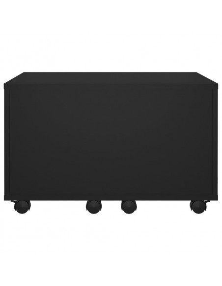 Tavolino da Salotto Nero 60x60x38 cm in Legno Multistrato