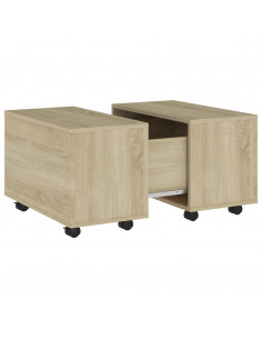 Tavolino da Salotto Rovere Sonoma 60x60x38 cm Legno Multistrato 2