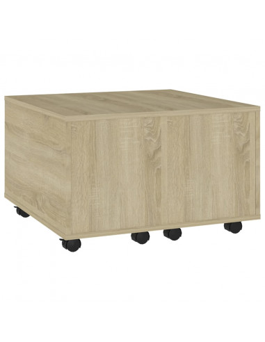 Tavolino da Salotto Rovere Sonoma 60x60x38 cm Legno Multistrato