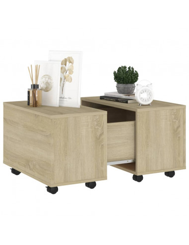 Tavolino da Salotto Rovere Sonoma 60x60x38 cm Legno Multistrato